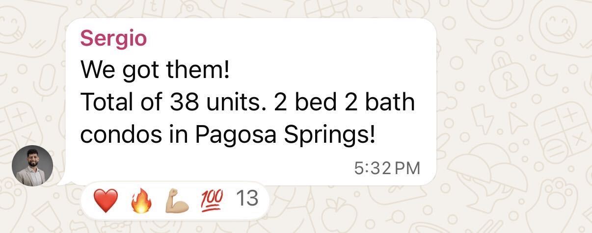 Sergio Castillo 38 Units Pagosa Springs
