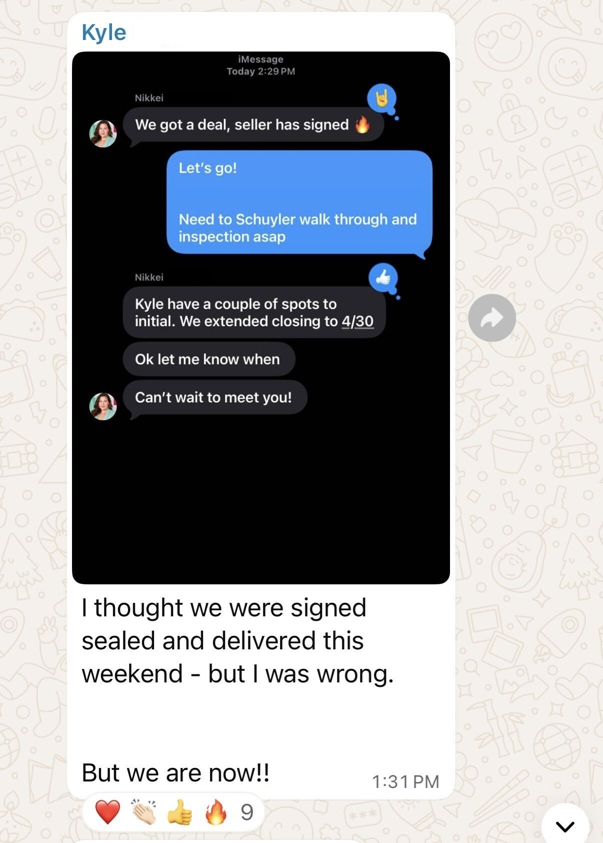 Kyle Fugatt Deal Signed Sealed Delivered